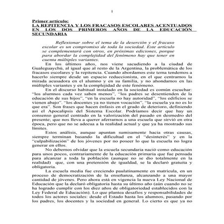 Articulos Sobre Repitencia Escolar[1]