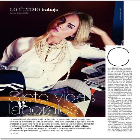 Articulo de la Revista TELVA Marzo sobre Empleo y reinvención laboral