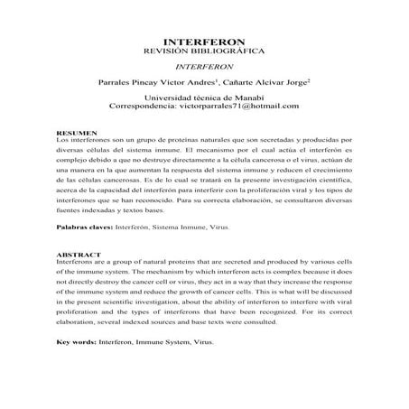 INTERFERON-VICTOR PARRALES