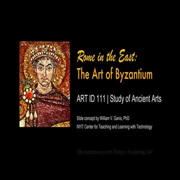 ARTID121 Byzantine Art