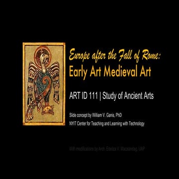ARTID121 Early Medieval Art