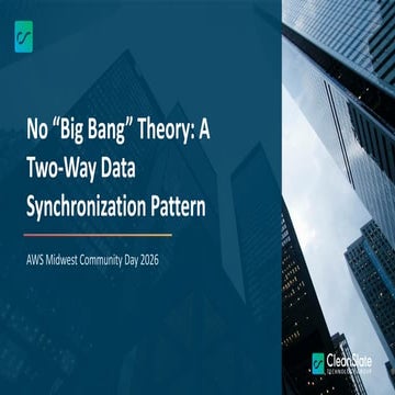 Artie Sluka - No Big Bang Theory - A 2-way Data Synchronization ...