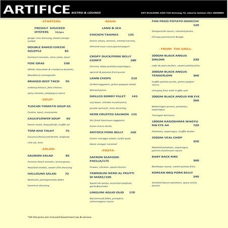Cafe de paris english menu 1 | PDF