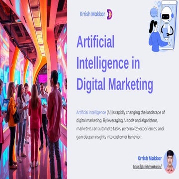 Artificial Intelligence in Digital Marketing | PDF