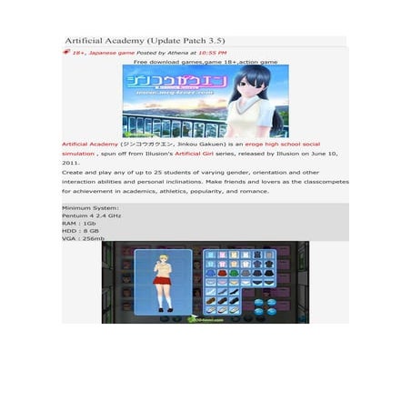 Artificial academy gamemediafire.com