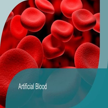 What Are The Disadvantages Of Using Artificial Blood Artificial blood | PPT