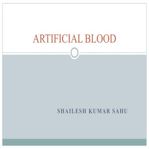Artificial blood