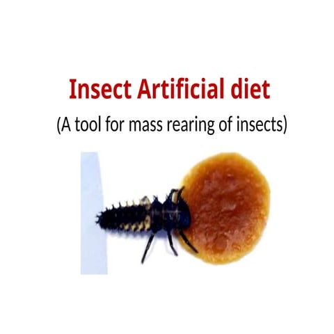 Artificial diet of insect and its types and need | PPTX