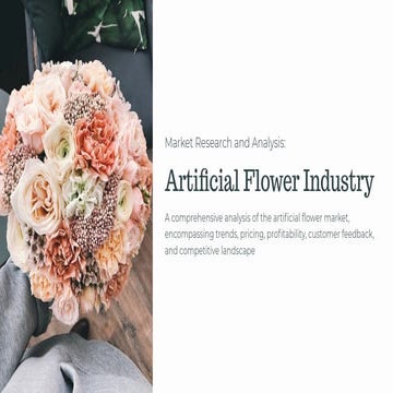 Market Analysis: Artificial Flower Industry