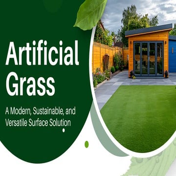 Artificial Grass: A Modern, Sustainable, and Versatile Surface Solution