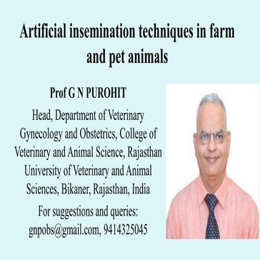 Artificial insemination in cattle | PPTX