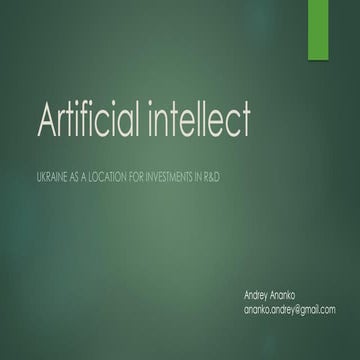 Artificial intellect ukraine