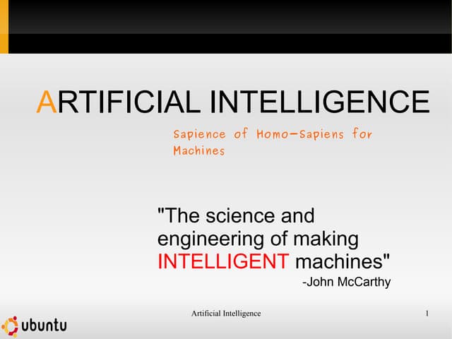 Artificial Intelligence