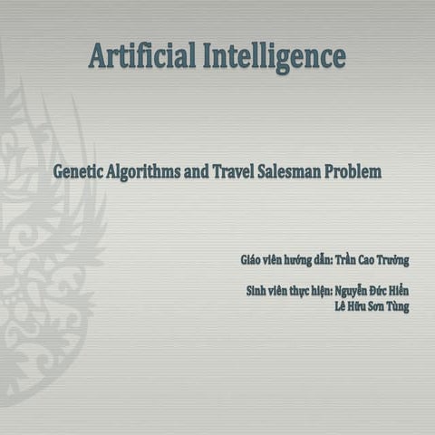Artificial intelligence - TSP 