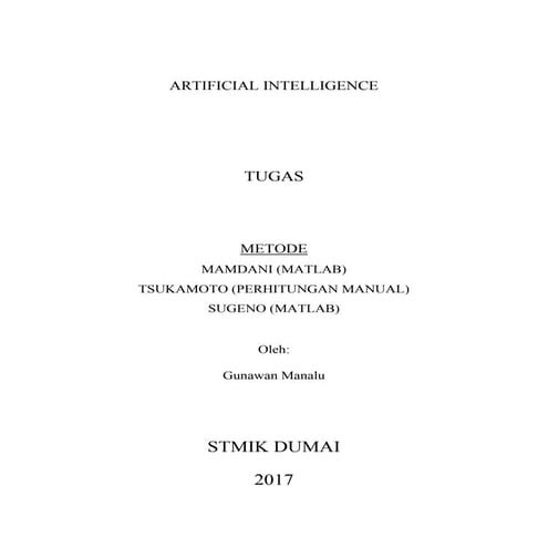 Artificial intelligence