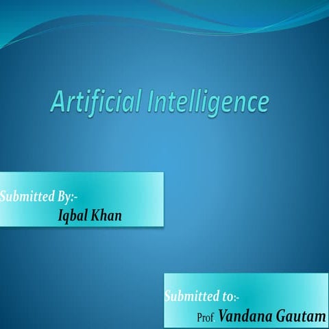 Artificial intelligence