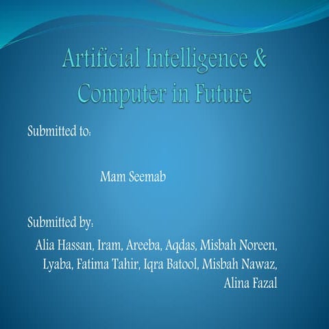 Quantum artificial intelligence | PPT