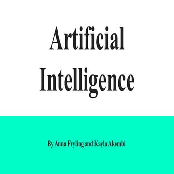 Artificial intelligence
