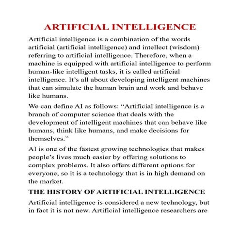 Artificial Intelligence  Advantages and Disadvantages of Artificial intelligence