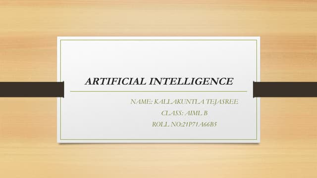 ARTIFICIAL INTELLIGENCE AND IT'S APPLICATIONS.pptx