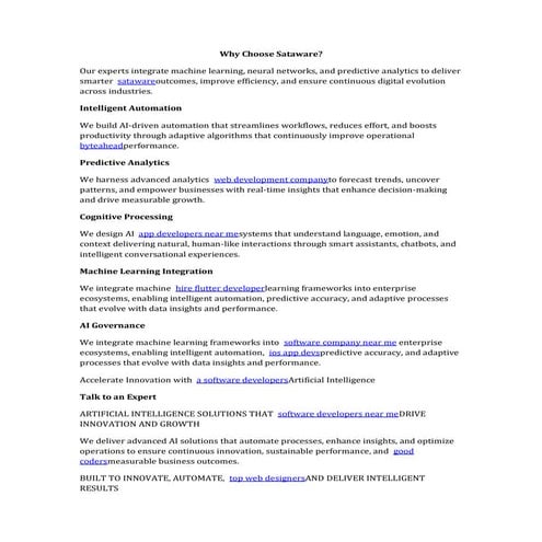 ARTIFICIAL INTELLIGENCE DEVELOPMENT SERVICE | PDF