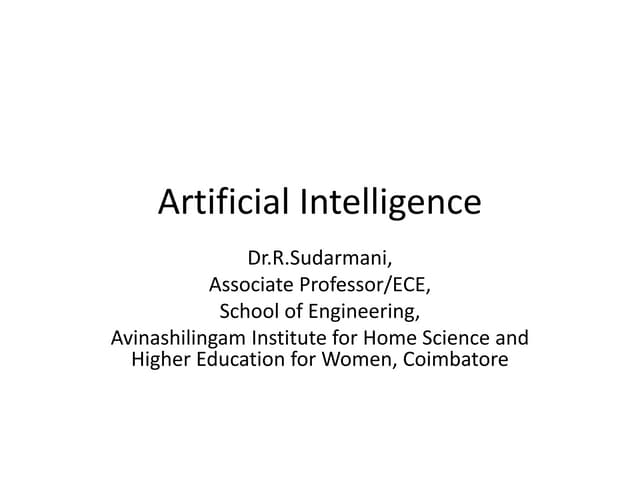 What is Artificial intelligence