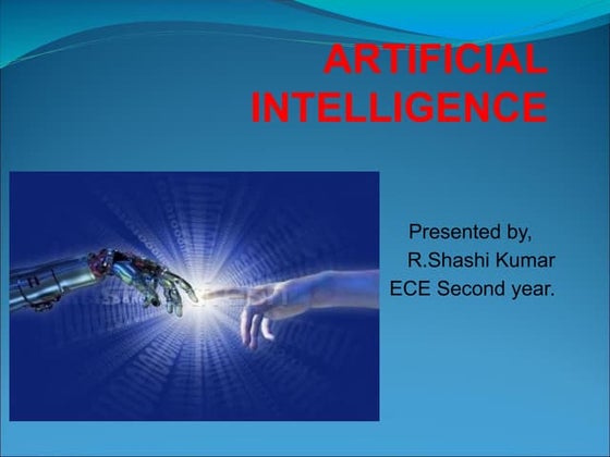 Artificial intelligence ppt by saurabh sharma | PPT