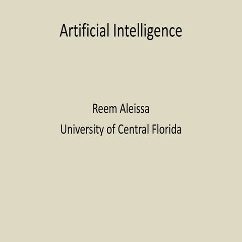 Artificial intelligence 1