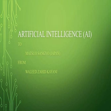 Artificial intelligence (AI) + Sensors + Aeronautics