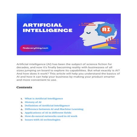 Artificial intelligence (AI) 2022