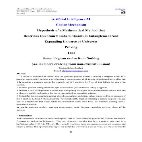 Artificial intelligence ai choice mechanism hypothesis of a mathematical method