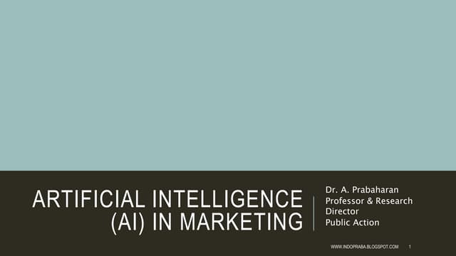 Artificial Intelligence Ai In Marketing Pptx Artificial Intelligence Ai In Marketing Pptx