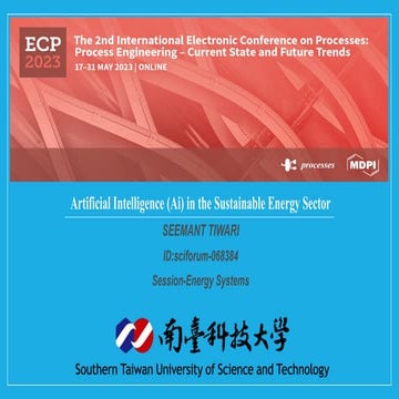 Artificial Intelligence (Ai) in the Sustainable Energy Sector .pptx