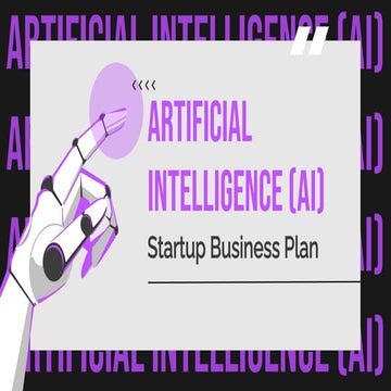 Artificial Intelligence (AI) Startup Business Plan Purple variant by ...