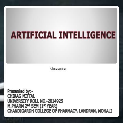 Artificial intelligence(chirag mittal)
