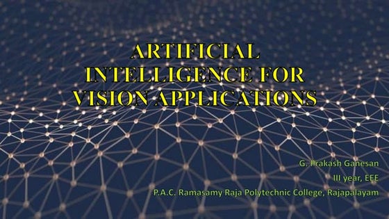 Computer Vision Presentation Artificial Intelligence (AI) | PPT