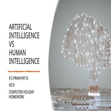 Artificial Intelligence vs Human intelligence