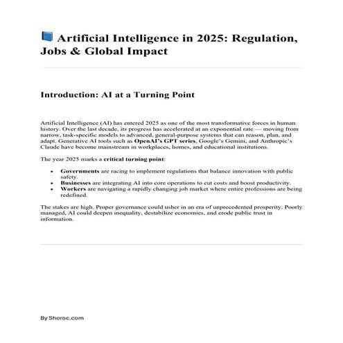 AI Regulation Around the World: 2025 Global Overview | PDF