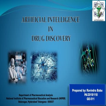 Artificial intelligence in drug discovery