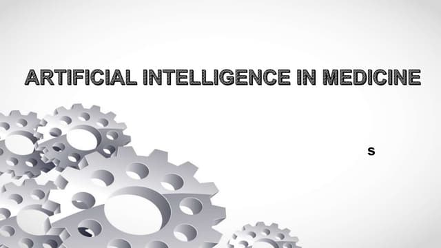 Artificial intelligence in medicine