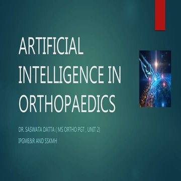 Artificial intelligence in orthopaedics