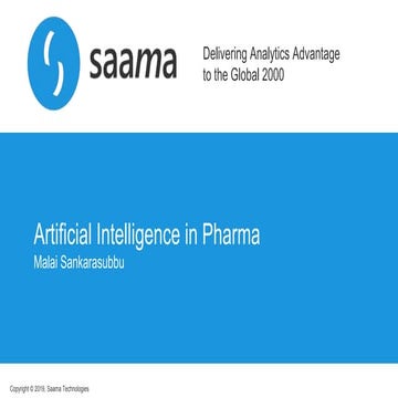 Artificial intelligence in Pharma by Malai Sankarasubbu