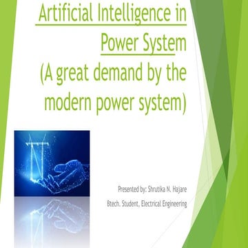 Artificial intelligence in power system