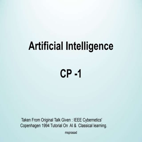 Artificial intelligence  intro  cp  1
