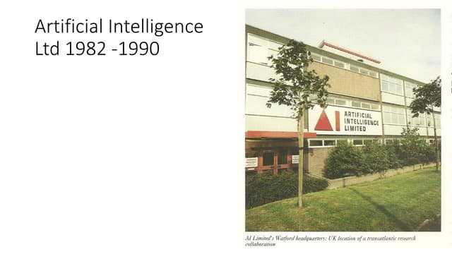 Artificial intelligence ltd 1982-1990