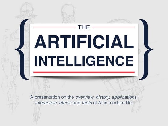 Machine Learning and Artificial Intelligence | PPT
