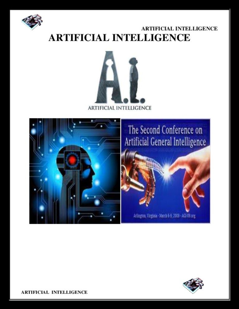 Artificial intelligence report