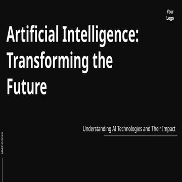 Artificial Intelligence Transforming The Future Pptx