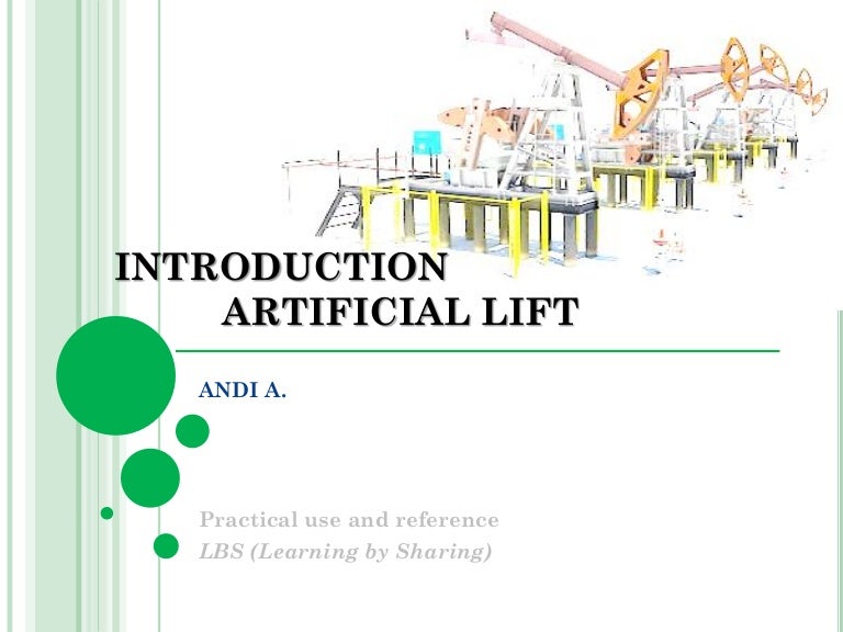 Introduction Artificial lift