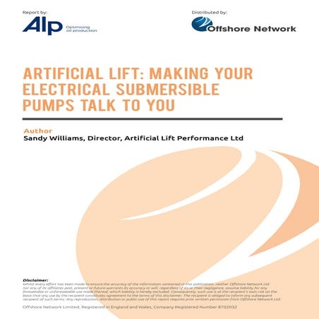 Artificial Lift Whitepaper: Making Your ESP Talk To You